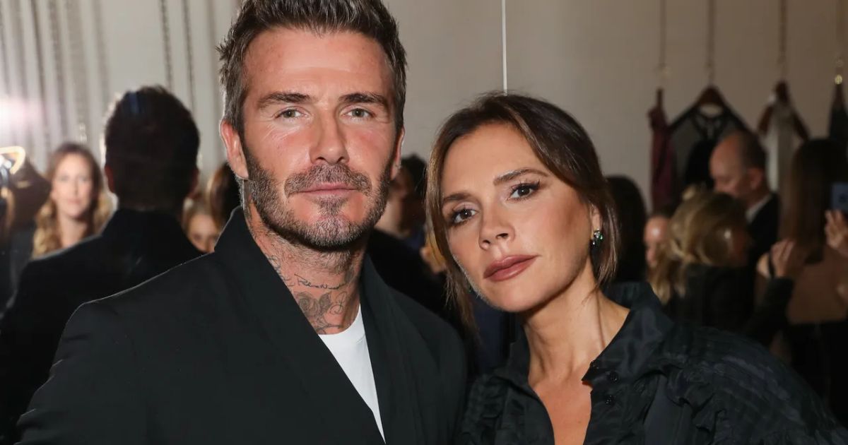 David and Victoria Beckham together at an event